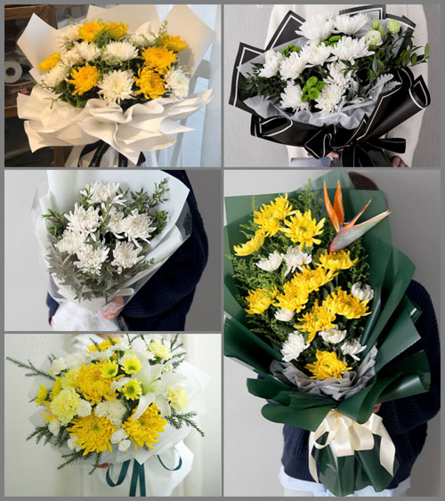 贵州遵义播州区平正乡红心村白事花束代送